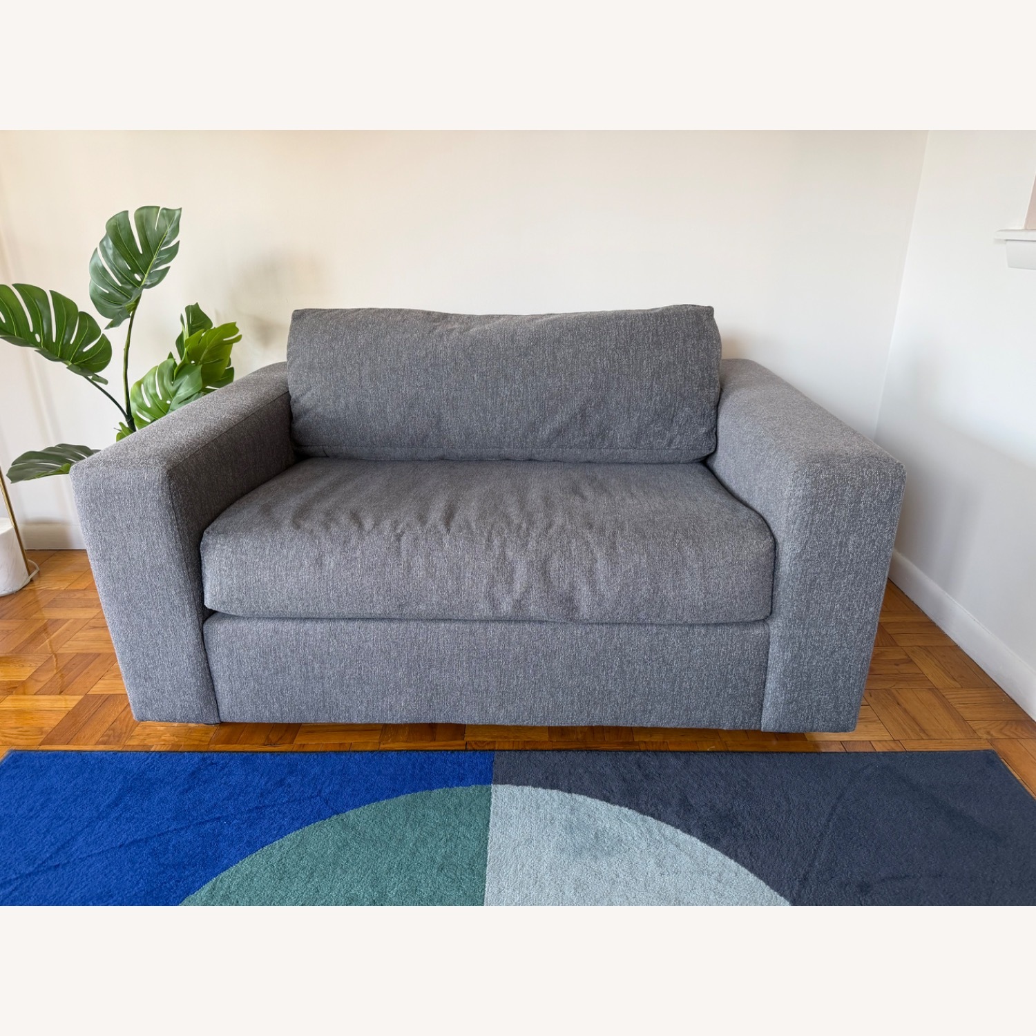 West Elm Urban Twin Sleeper Apartment Loveseat - image-1