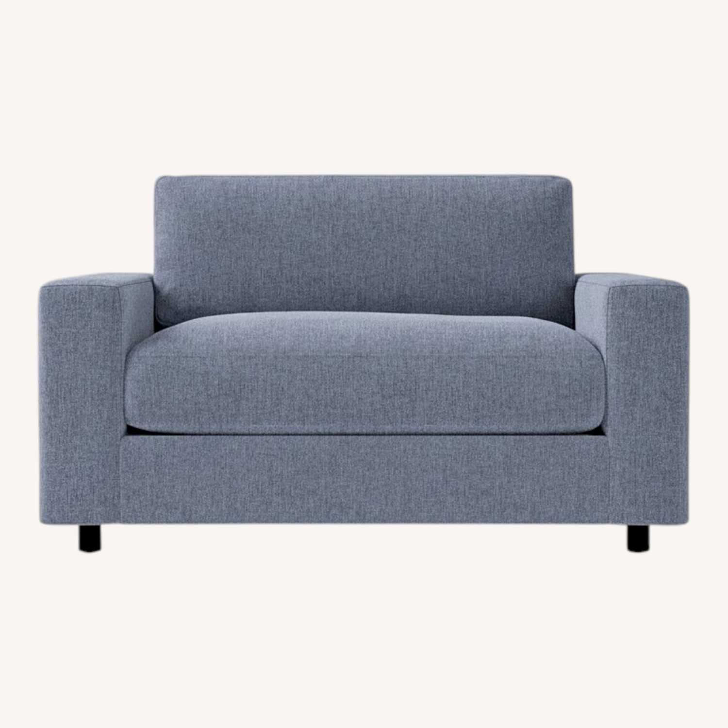 West Elm Urban Twin Sleeper Apartment Loveseat - image-0