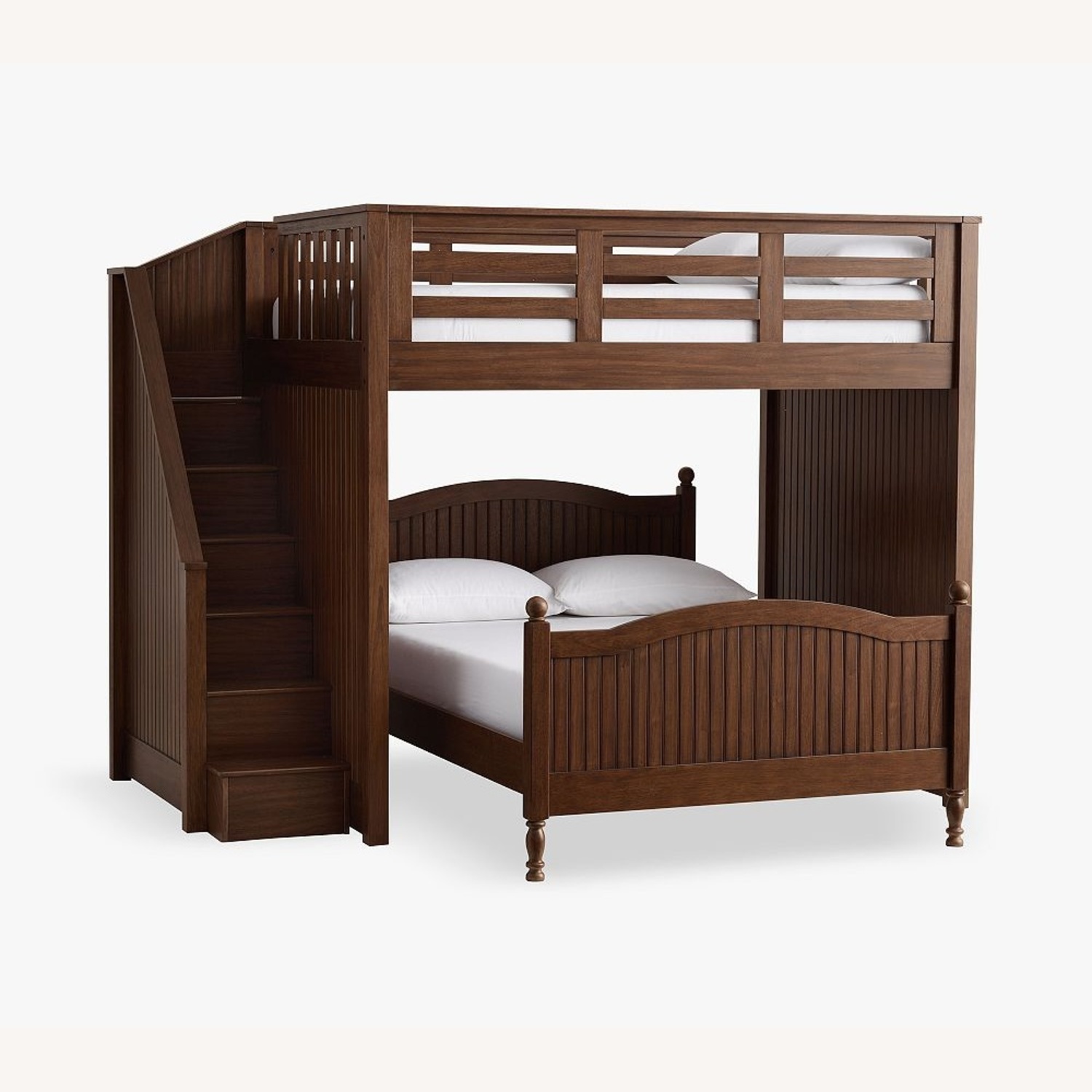 PBK Catalina Stair Loft Bed & Lower Bed Set - image-4