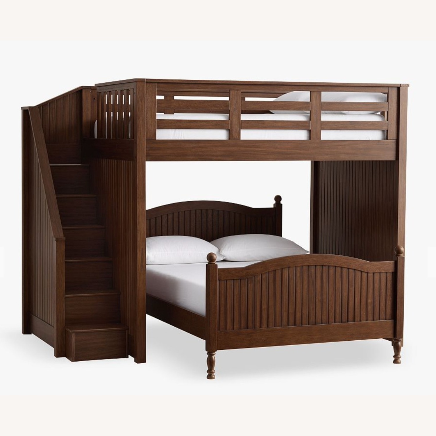 PBK Catalina Stair Loft Bed & Lower Bed Set - image-2
