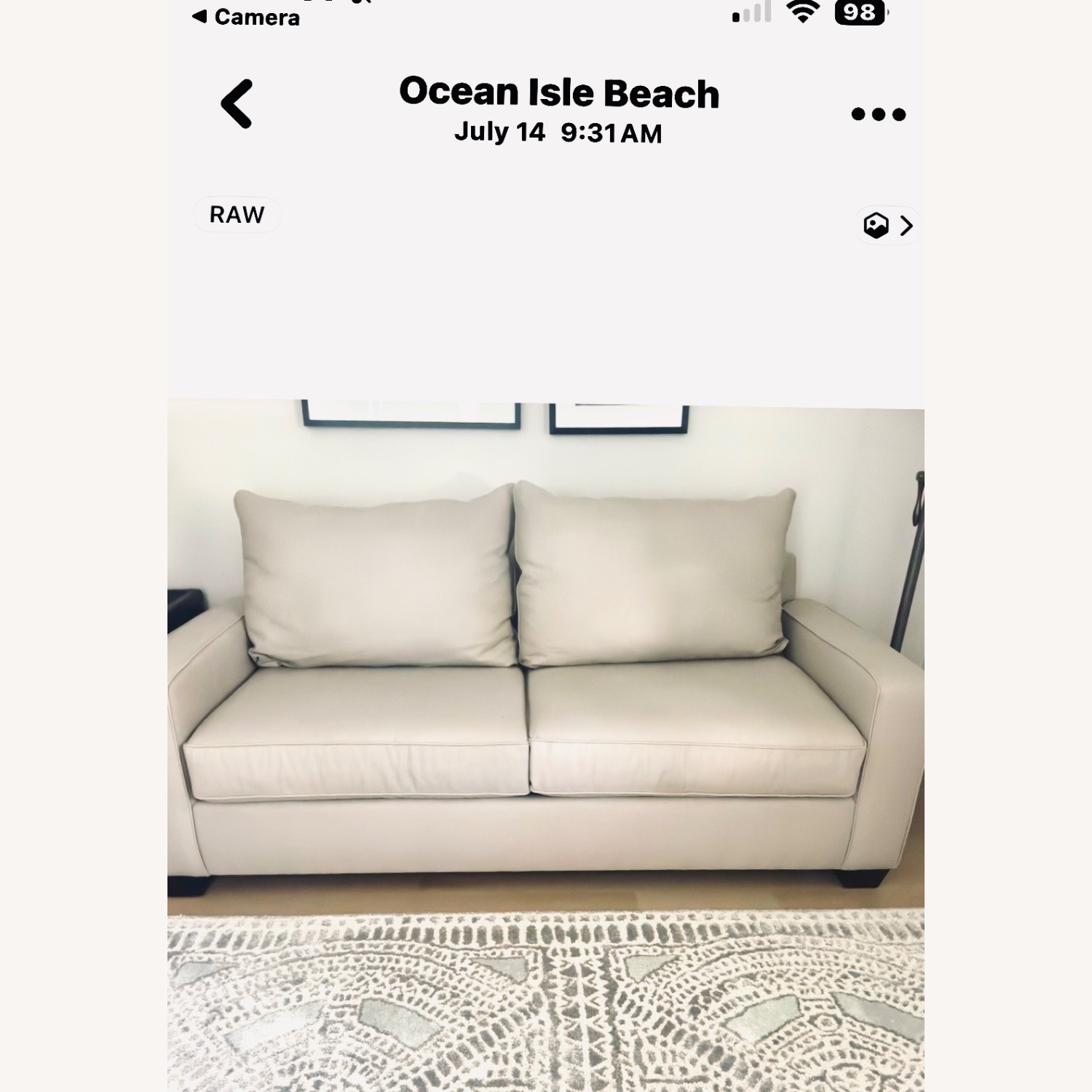 Pottery Barn Comfort Sleeper Upholstered Sofa - image-1
