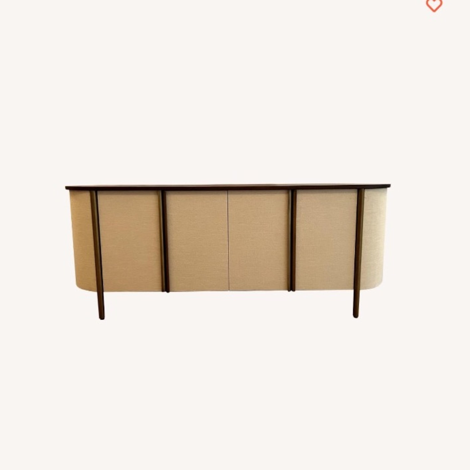 Crate & Barrel Dark Wood Media Storage Avedore 64” - image-4