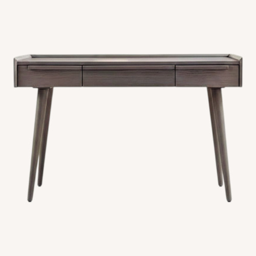 Used Crate & Barrel Tate Desk W Outlets, Stone Gray for sale on AptDeco