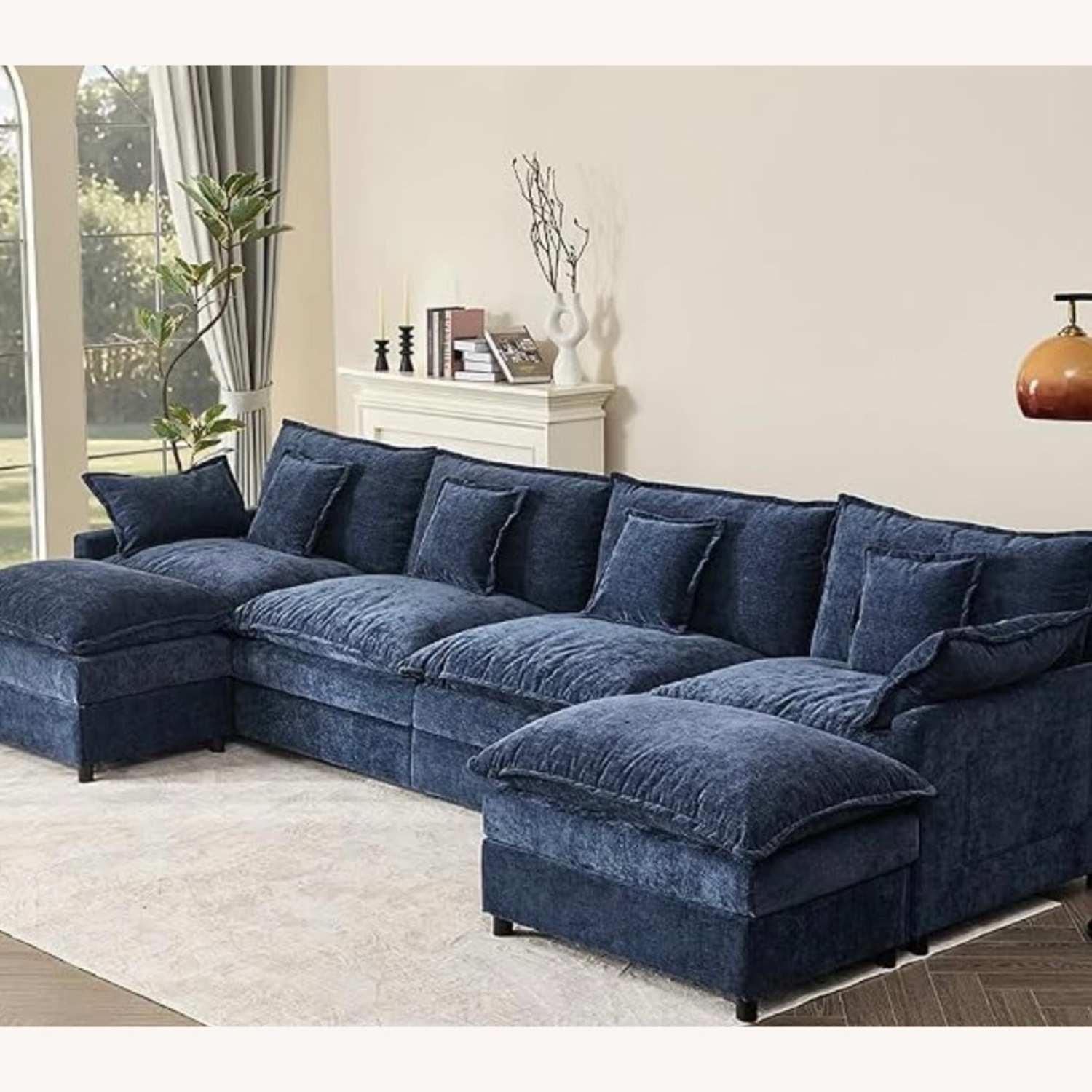 Navy Blue Sofa - image-2