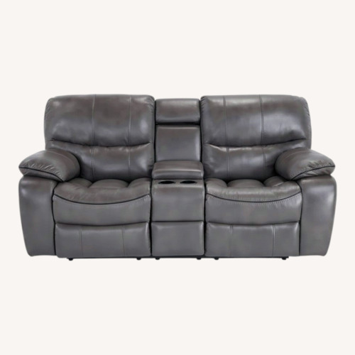 Used Bob's Discount Furniture Trail Blazer Dark Gray Loveseat for sale on AptDeco