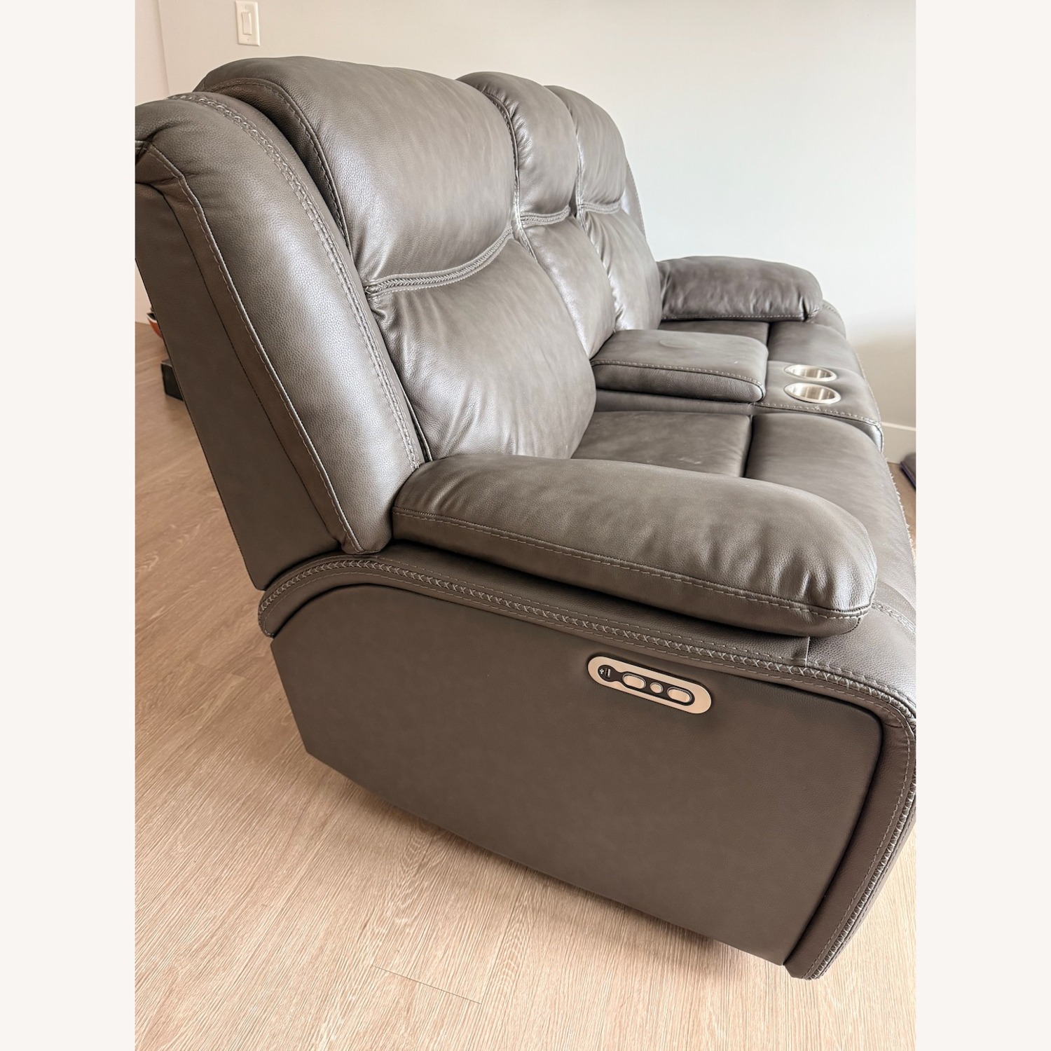 Bob's Discount Furniture Trail Blazer Dark Gray Loveseat - image-3