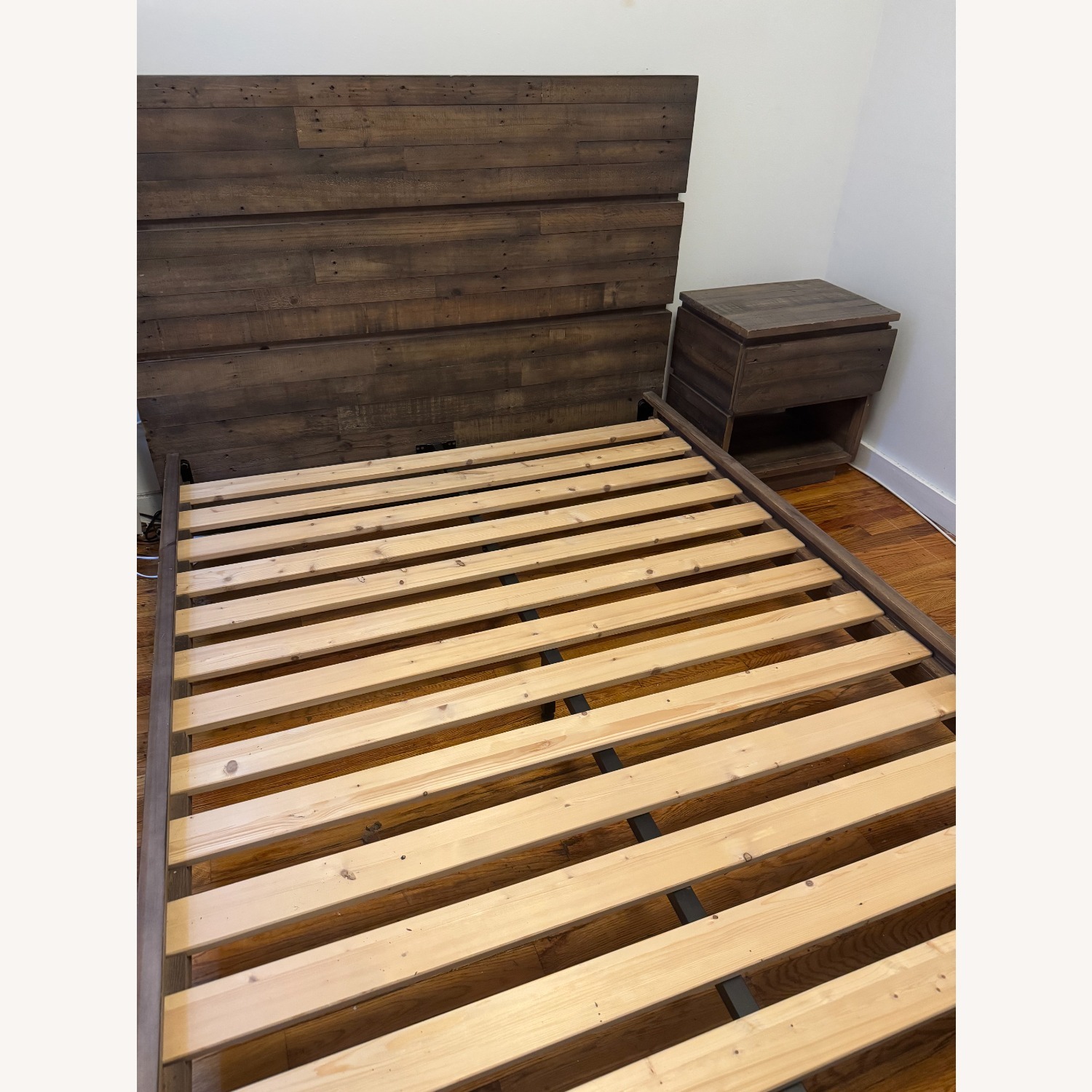 West Elm Emmerson Dark Gray Full Bed - image-3