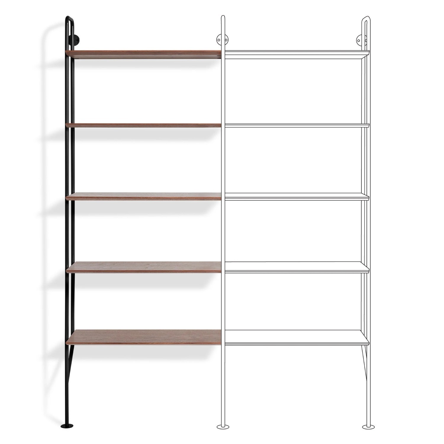 Blu Dot Hitch Bookcase + Add-On - image-1
