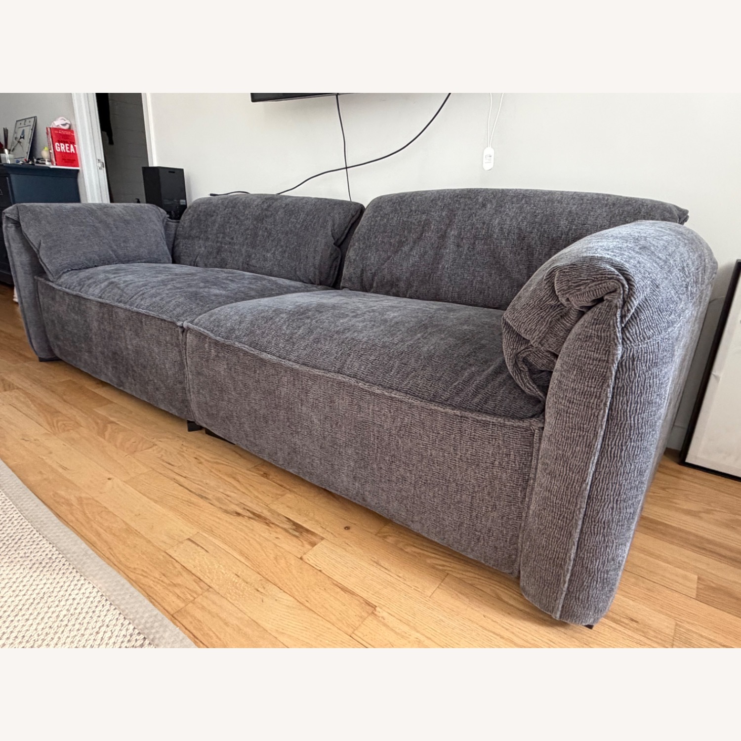 Wayfair Dark Gray 2 Seater Sofa - image-5