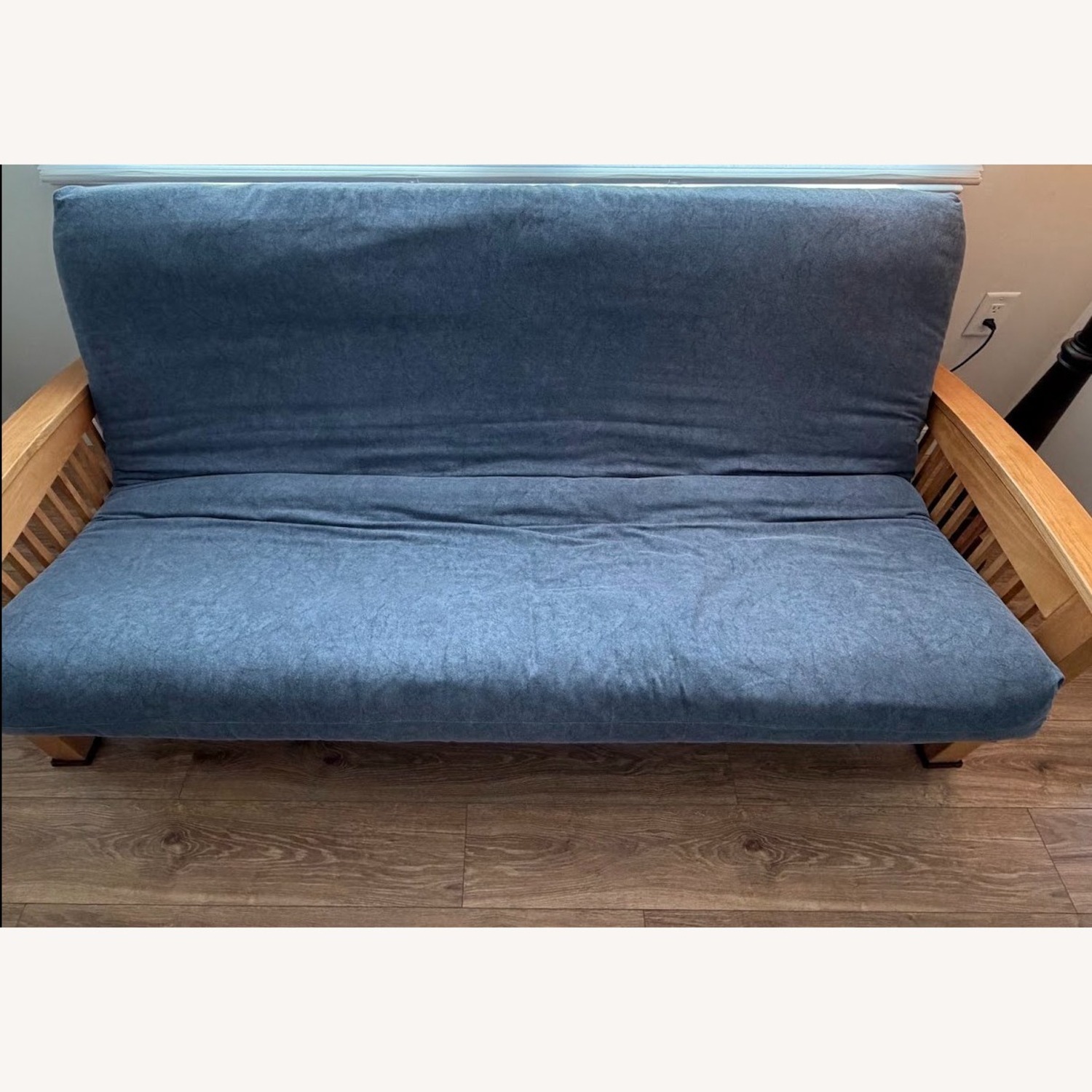 Futon Sofa & Futon Chair - Sold as a Pair - image-1