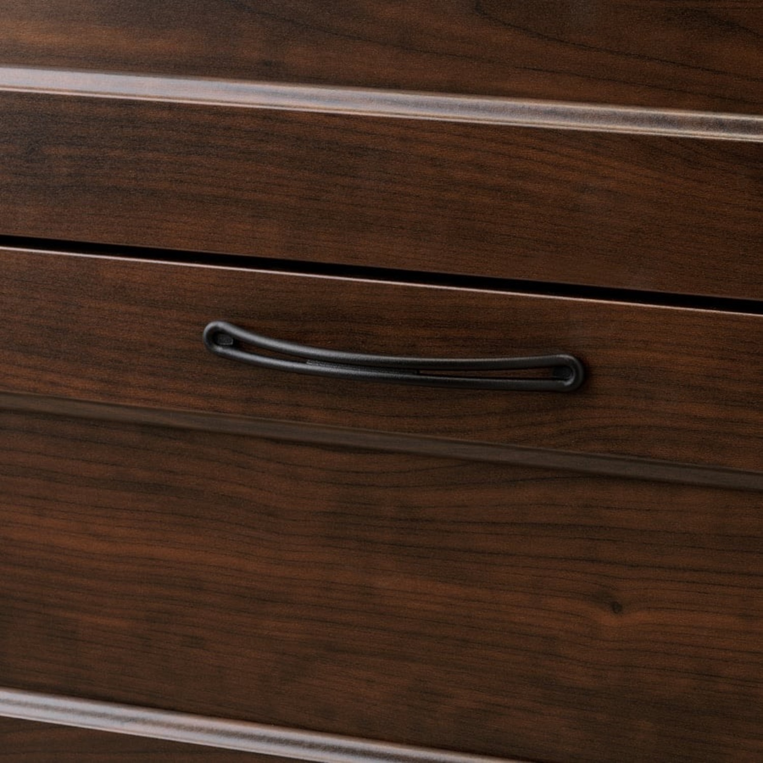 IKEA SONGESAND Dark Brown Wood Dresser - image-5
