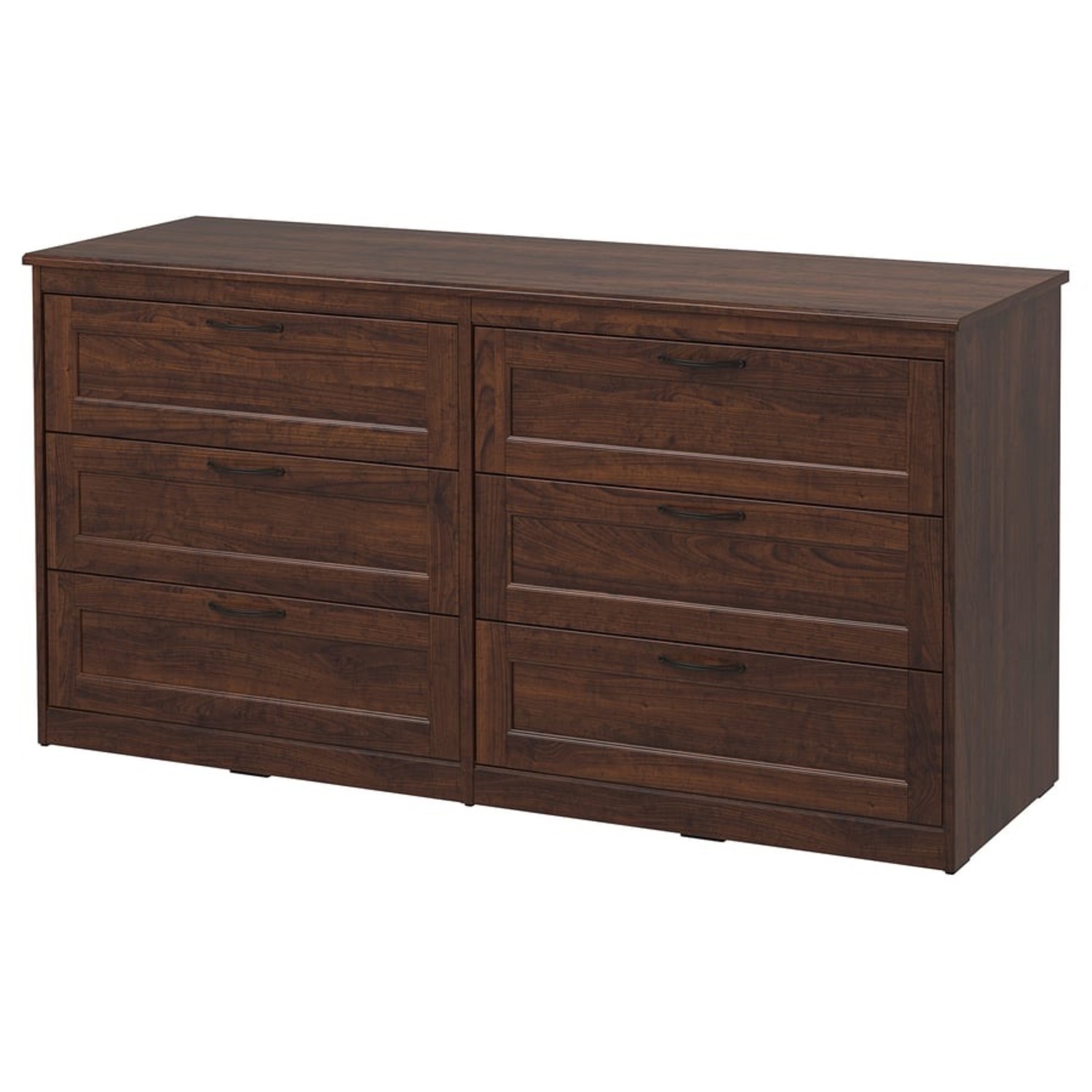 IKEA SONGESAND Dark Brown Wood Dresser - image-2