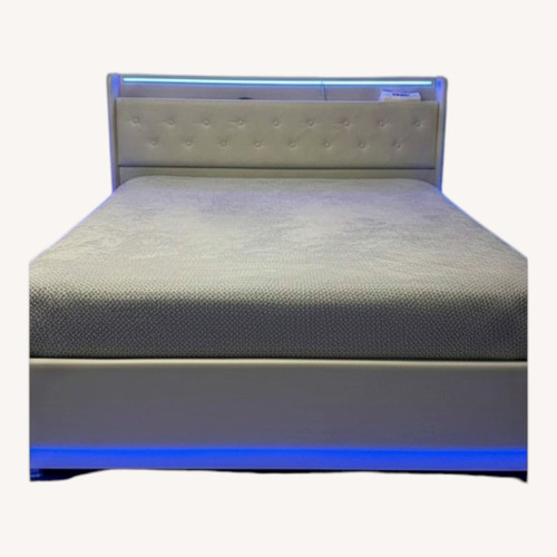 Used Amazon Natural Wood Queen Bed for sale on AptDeco