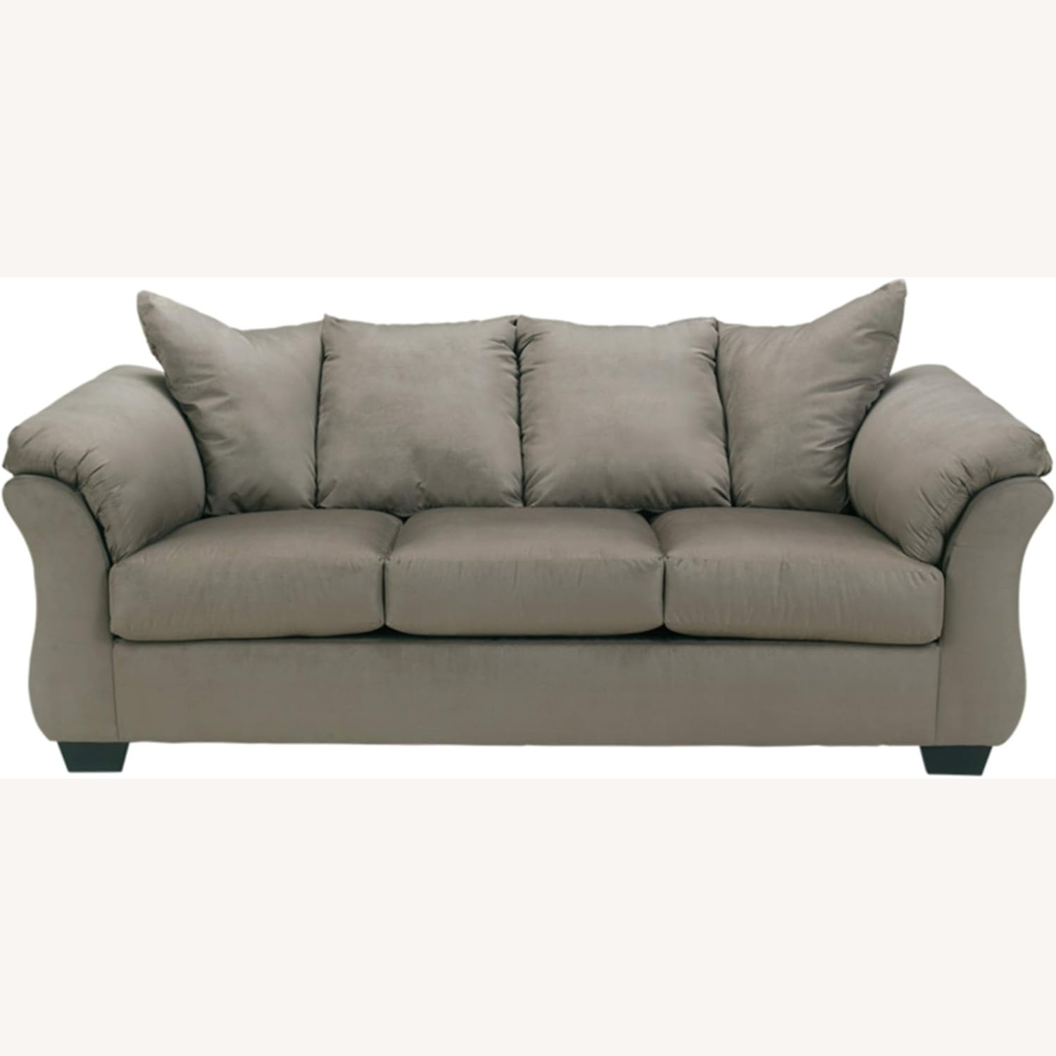 Amazon Green Suede 3+ Seater Sofa - image-6