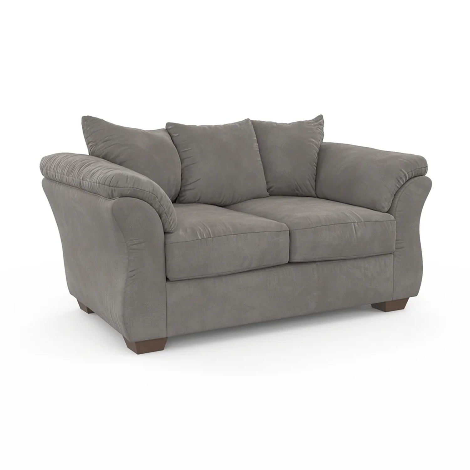 Amazon Green Suede Loveseat - image-4