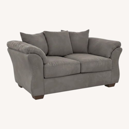 Used Amazon Green Suede Loveseat for sale on AptDeco