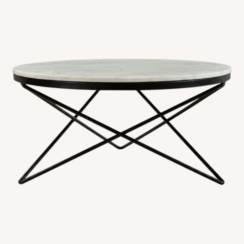 Used Moe's Home Collection Natural Marble Coffee Table for sale on AptDeco
