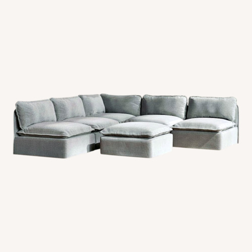 Used Anabei Light Gray Fabric 3+ Piece Sectional for sale on AptDeco
