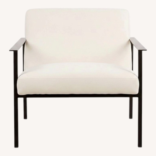 Used CB2 Cue White Chair for sale on AptDeco