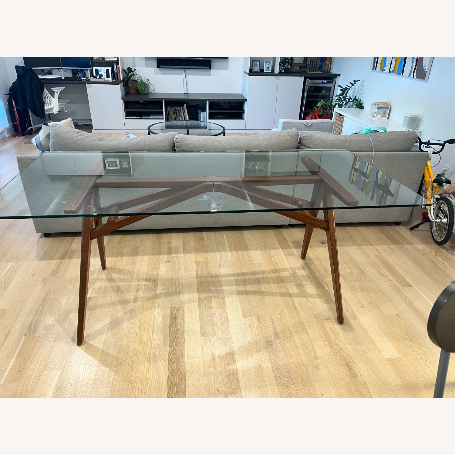 West Elm Jensen Glass Dining Table - image-2