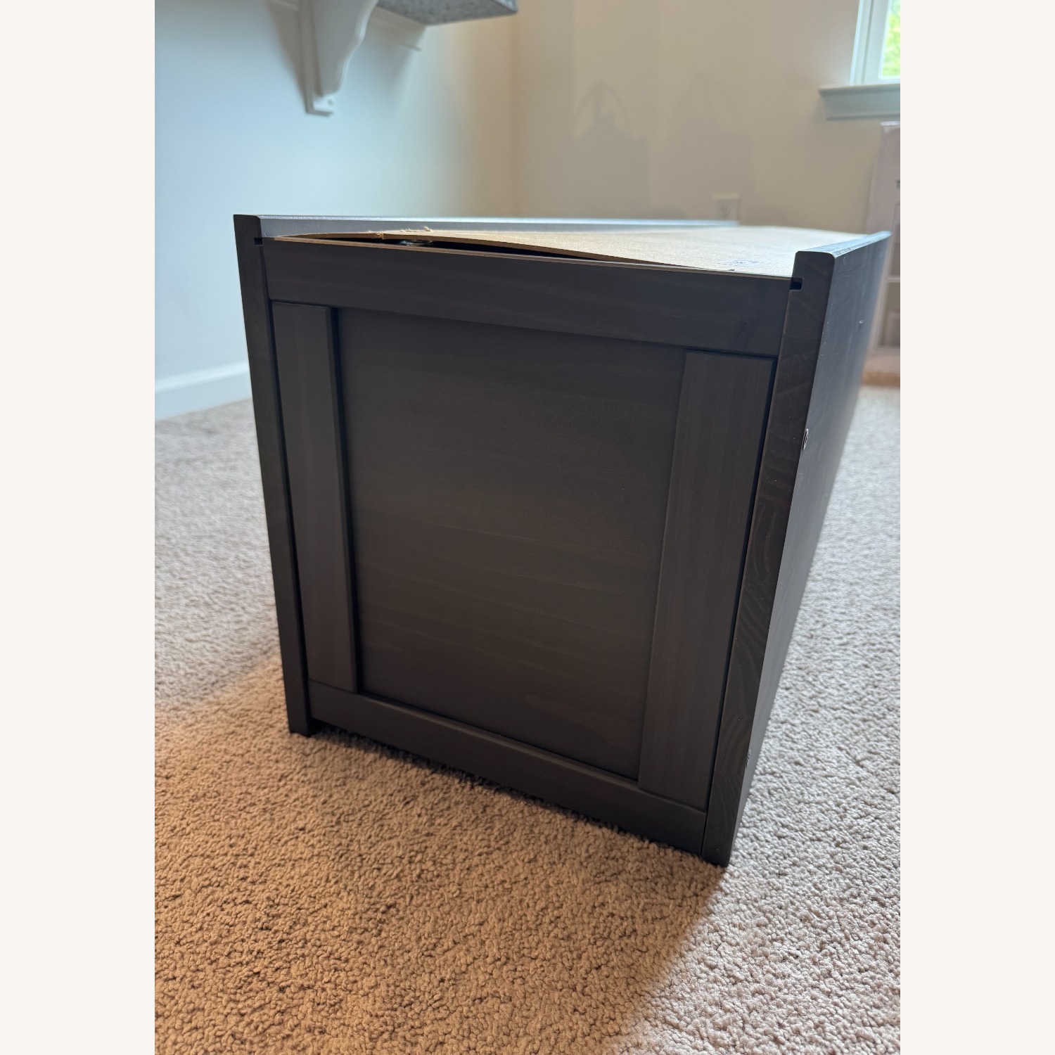 IKEA Hemnes Dark Gray Wood Wall Shelf - image-7