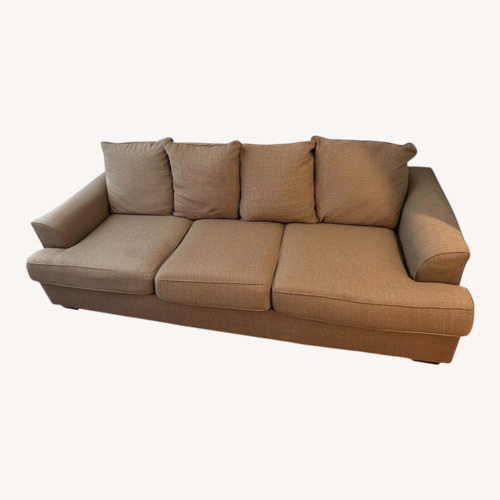 Used Dark Brown Fabric 3+ Seater Sofa for sale on AptDeco