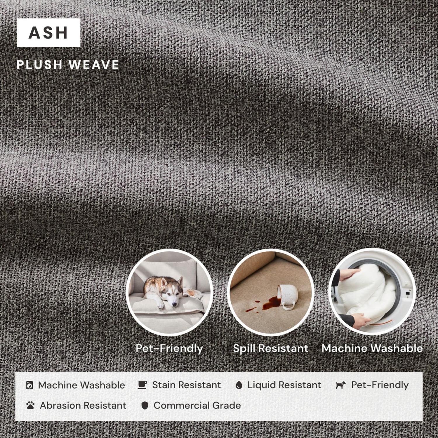 Anabei Modular Armchair Set in Ash | Relaxed Blend - image-2