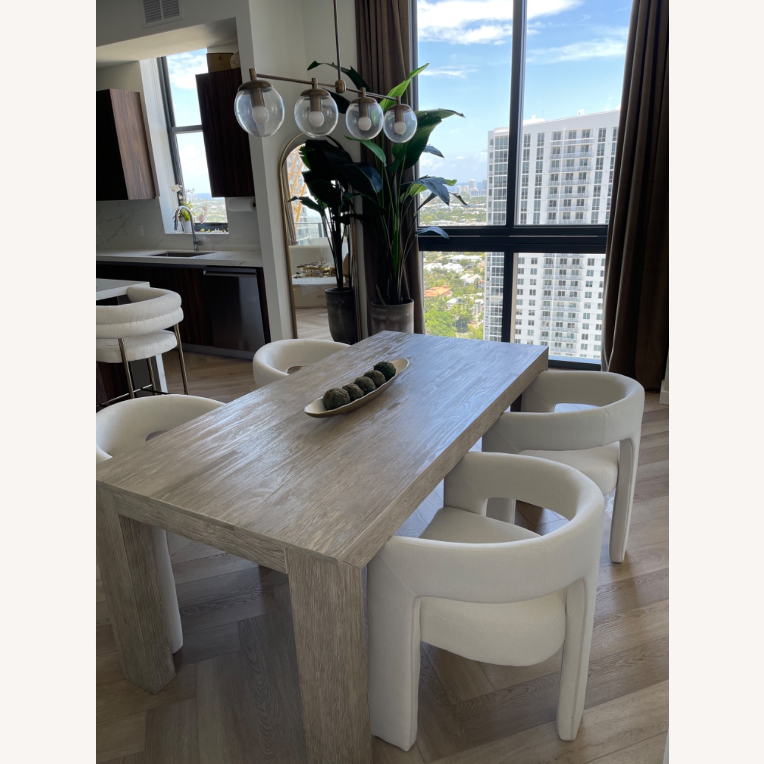 Natural Wood Dining Set - image-1