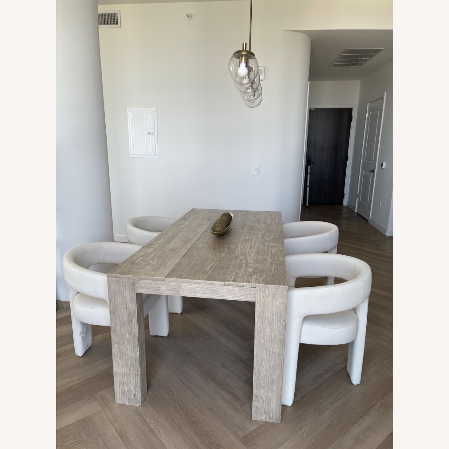 Natural Wood Dining Set - image-3