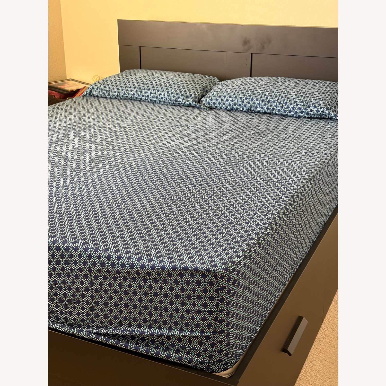 Black Wood Queen Bed - image-13