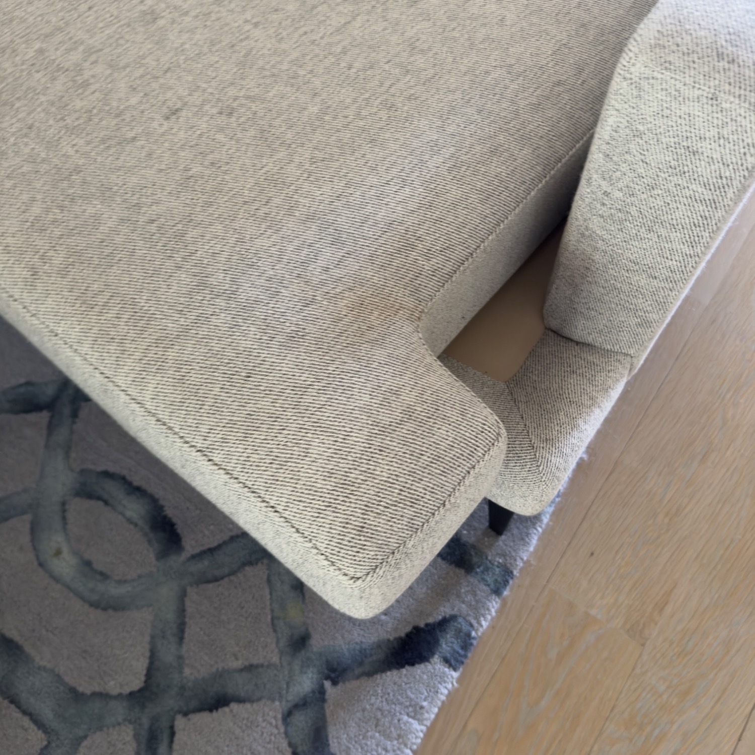 West Elm Andes 3 pc L Shape Sectional/Ottoman - image-11