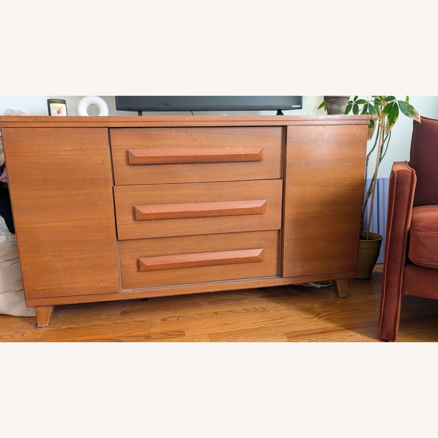 Vintage/Antique Finds Walnut Wood Sideboard - image-1