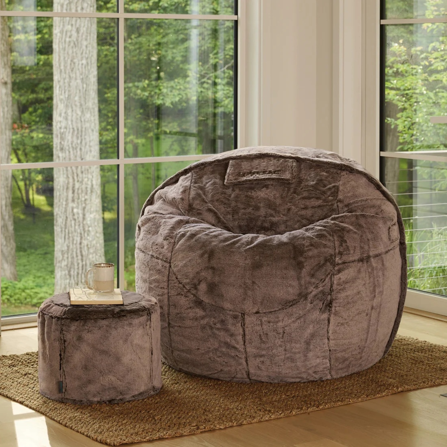 LoveSac Dark Brown MovieSac & Squattoman - image-5