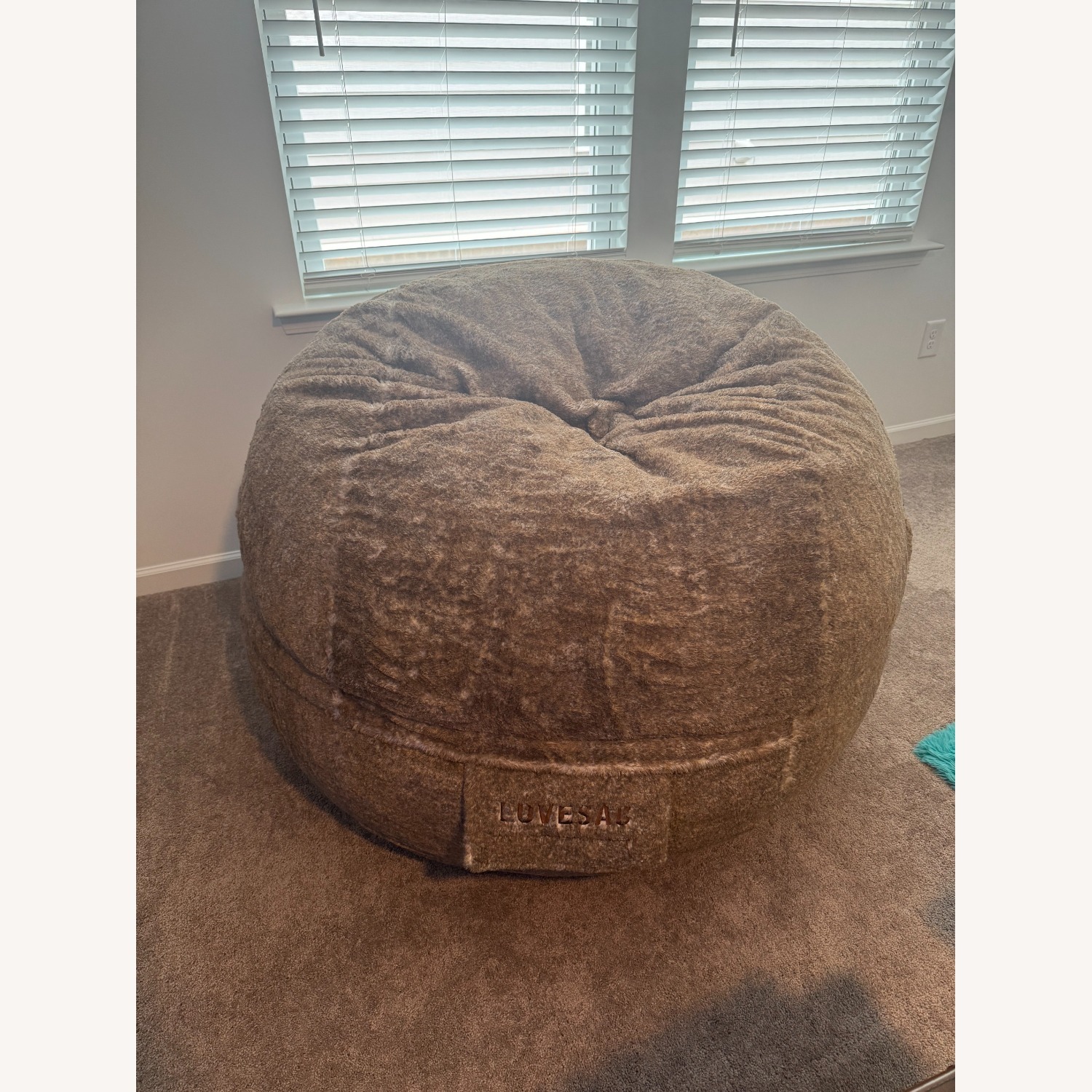 LoveSac Dark Brown MovieSac & Squattoman - image-1