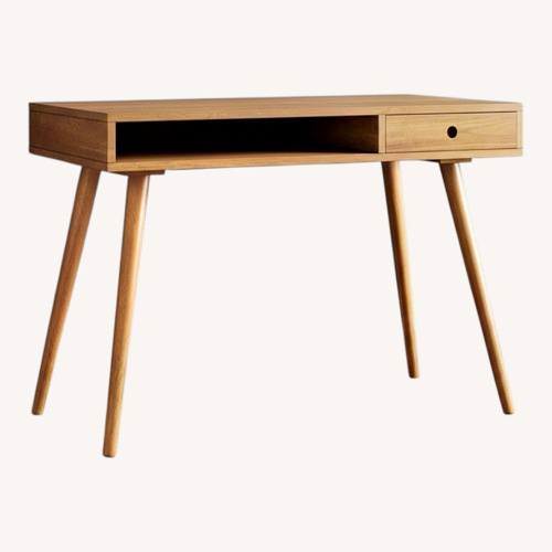 Used Nathan James Dark Brown Wood Desk for sale on AptDeco