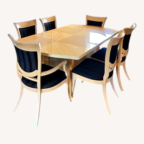 Used John Turano & Sons Inc Yellow Wood Dining Set for sale on AptDeco