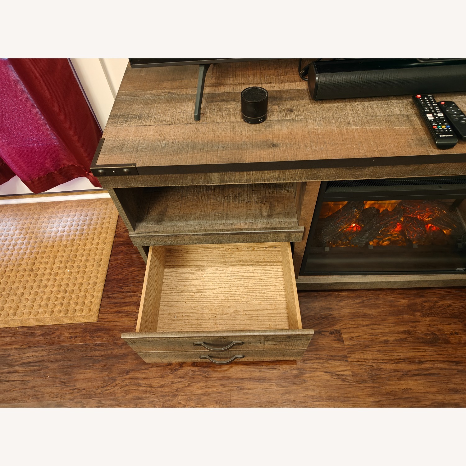 Ashley Furniture Trinell TV Stand with Electric Fireplace - image-3