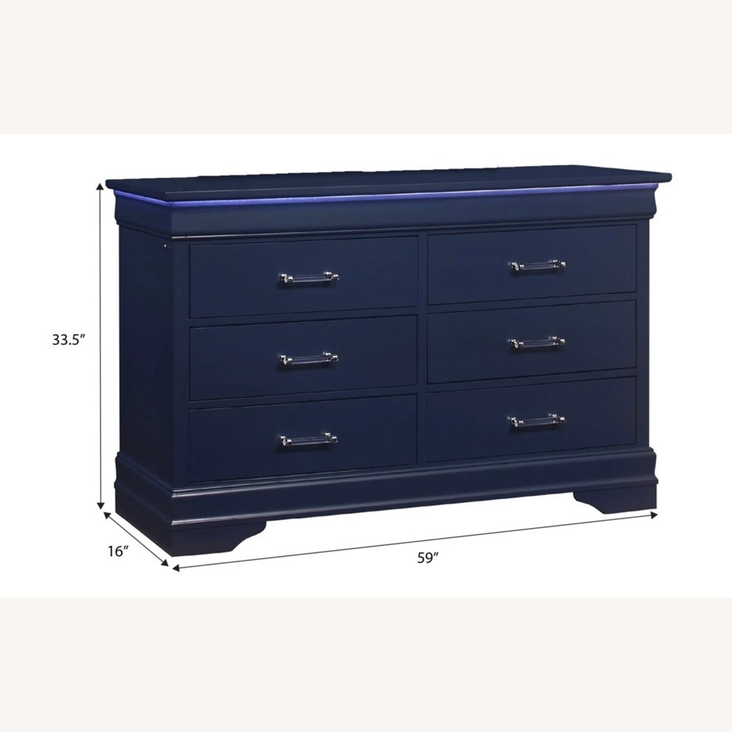 Cherry Wood Dresser with LED - image-3