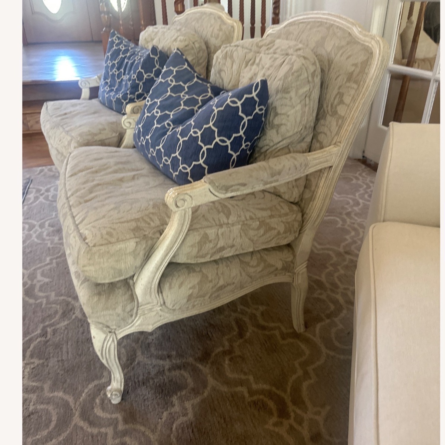 Sam Moore White Fabric Accent Chairs - image-3