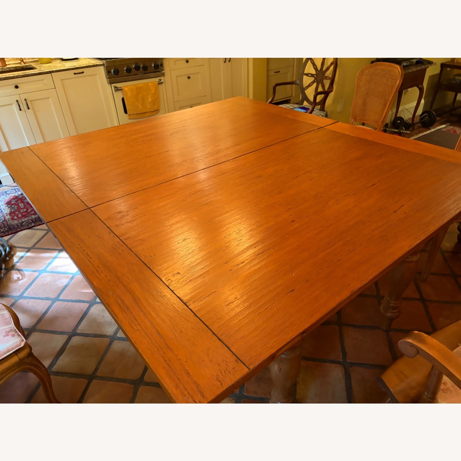 Hand Made Cypress Table Expands to 70x70 - image-2