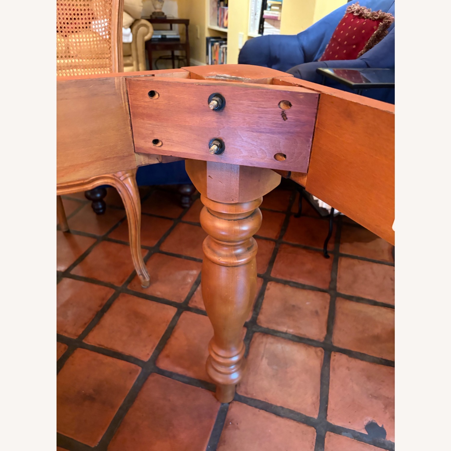 Hand Made Cypress Table Expands to 70x70 - image-5
