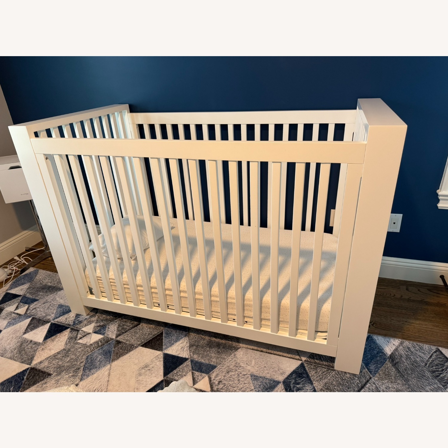 Restoration Hardware White Wyler Crib - image-3