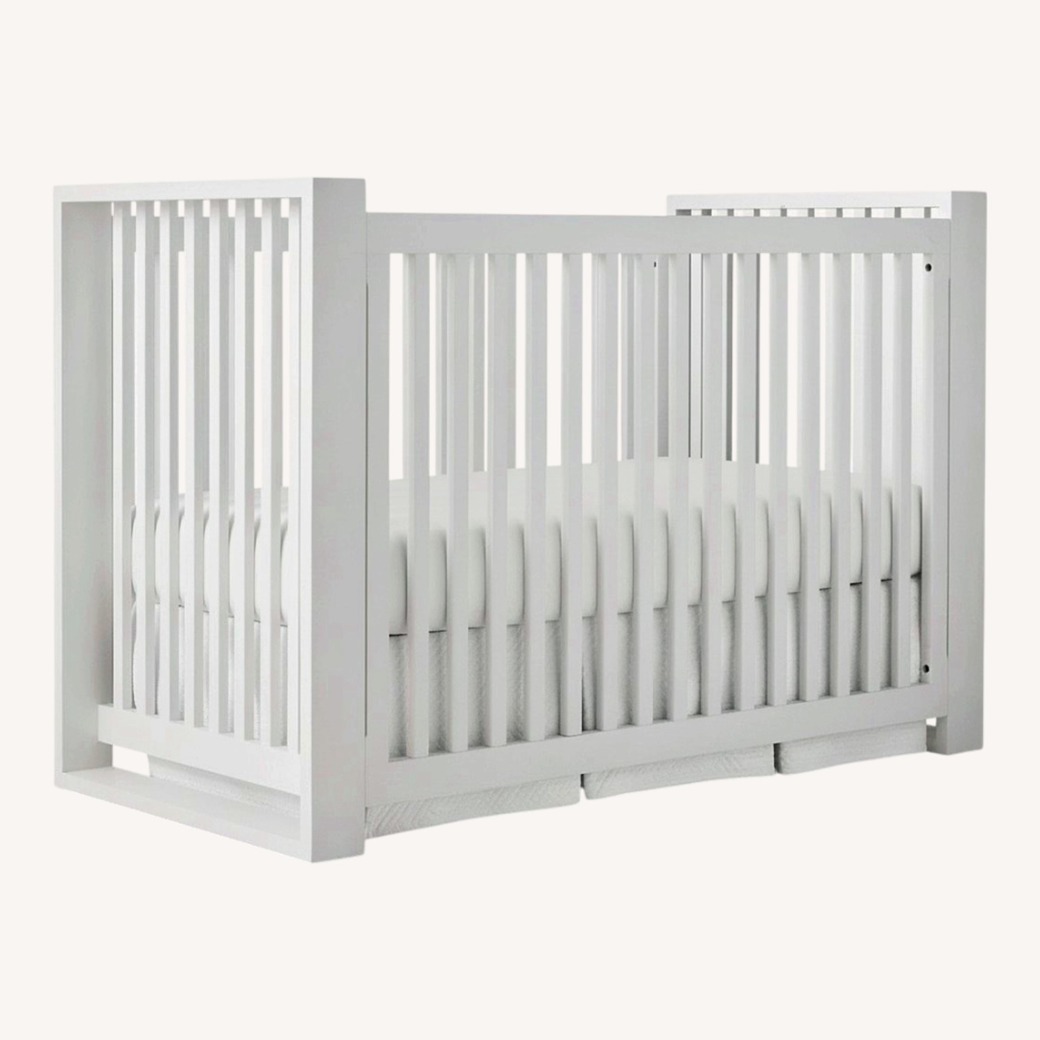 Restoration Hardware White Wyler Crib - image-0
