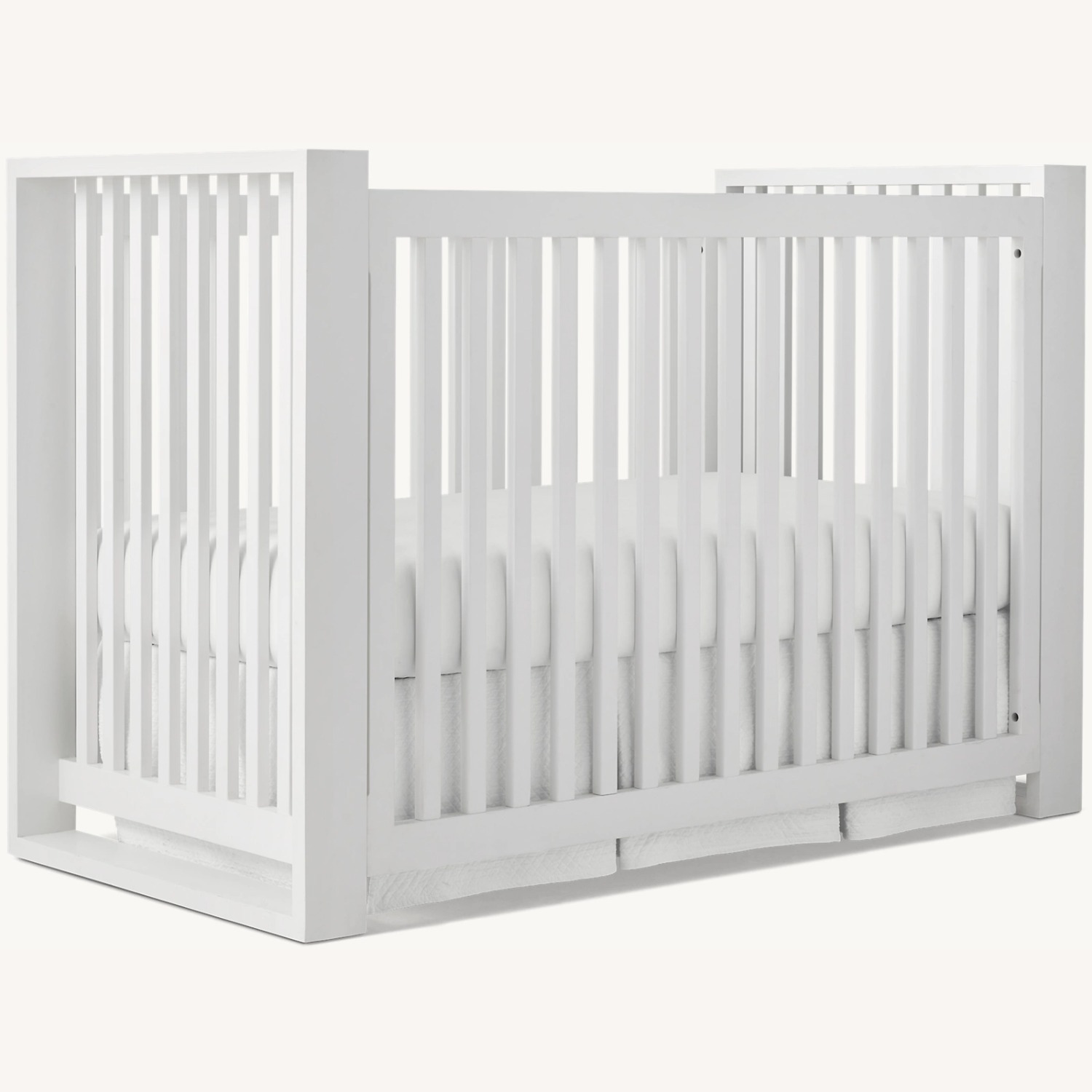 Restoration Hardware White Wyler Crib - image-1