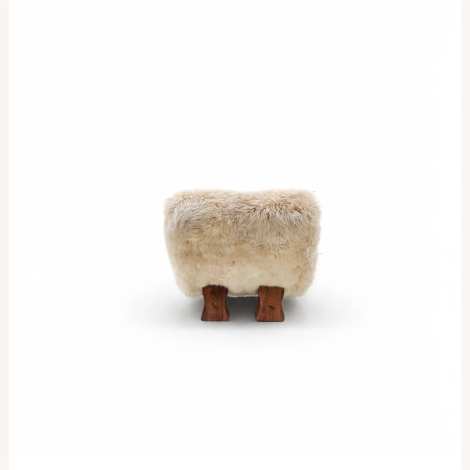 Beige Sheep's Fur Sala Terra Chaise Lounge - image-5