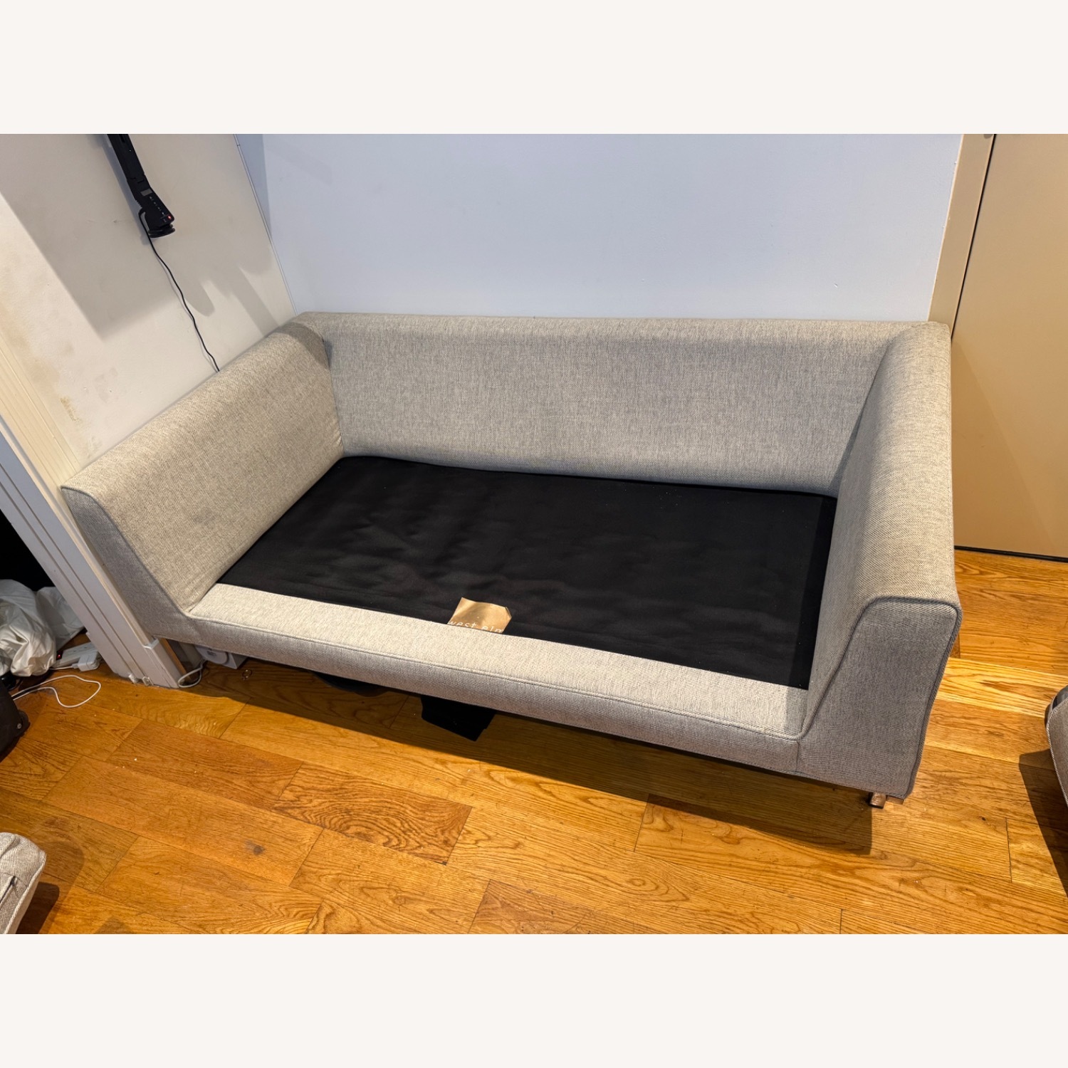 West Elm Marco Light Gray Fabric Loveseat - image-3