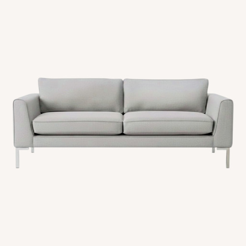 Used West Elm Marco Light Gray Fabric Loveseat for sale on AptDeco