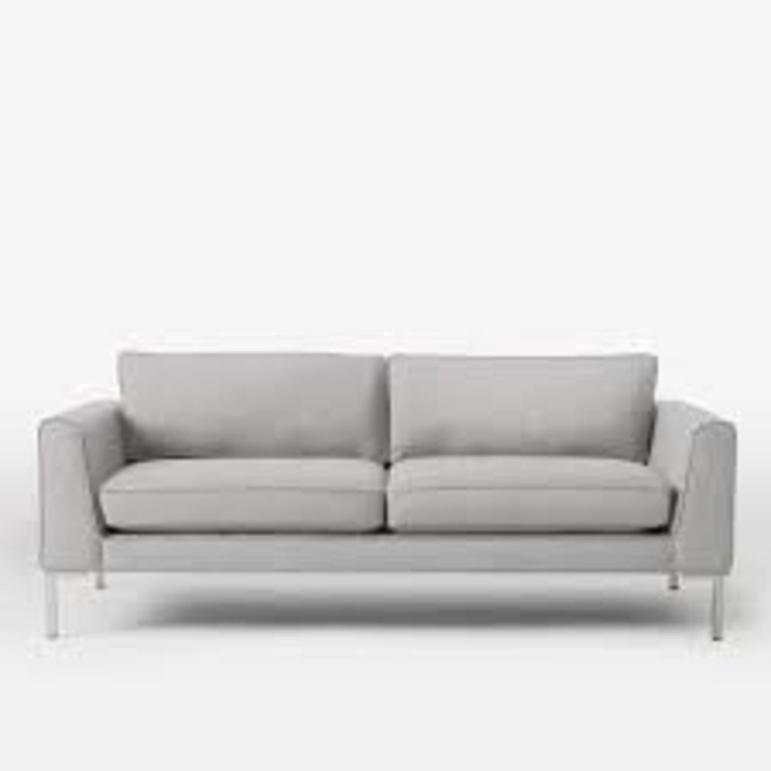West Elm Marco Light Gray Fabric Loveseat - image-5