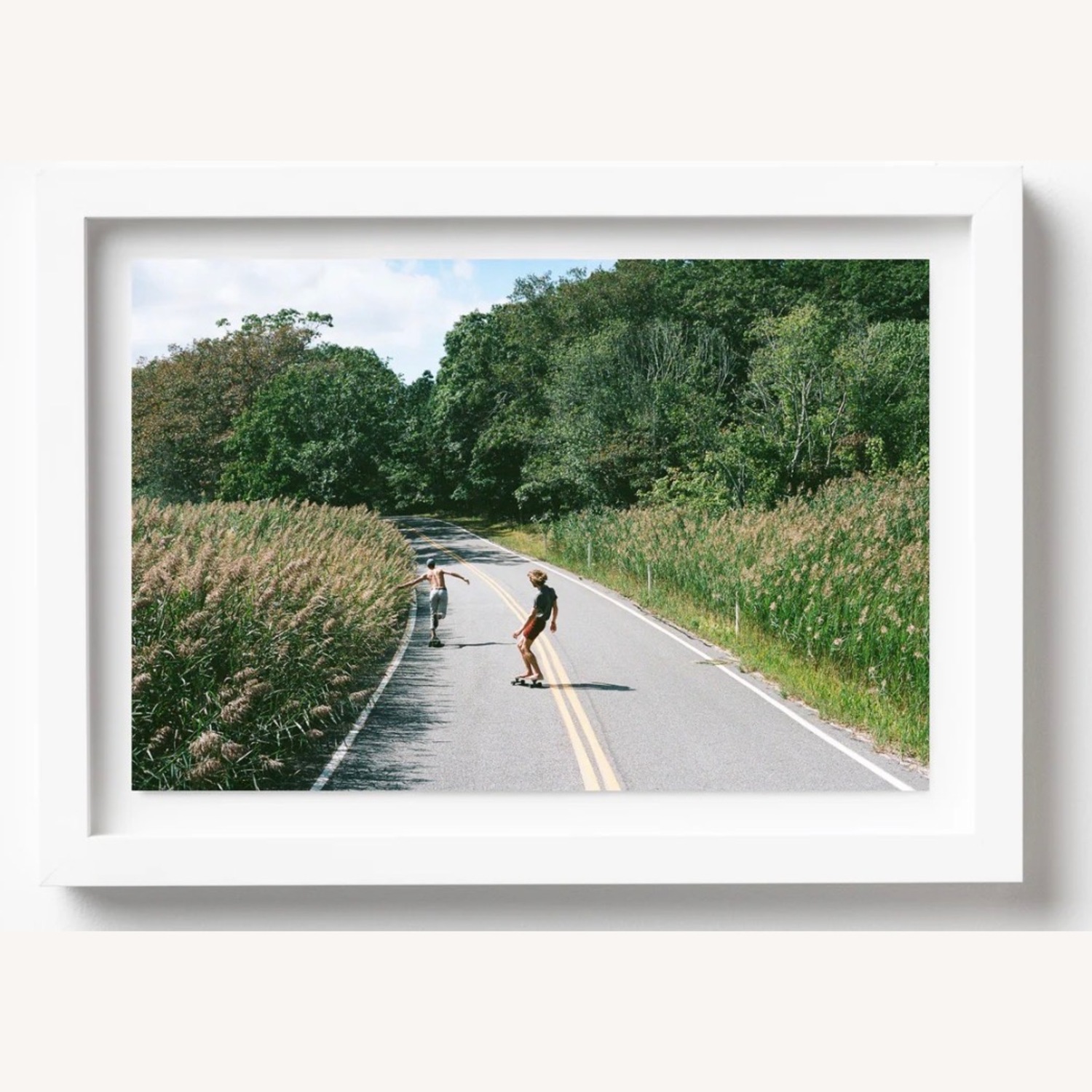Leisure Piece August In Amagansett White Wall Art - image-1