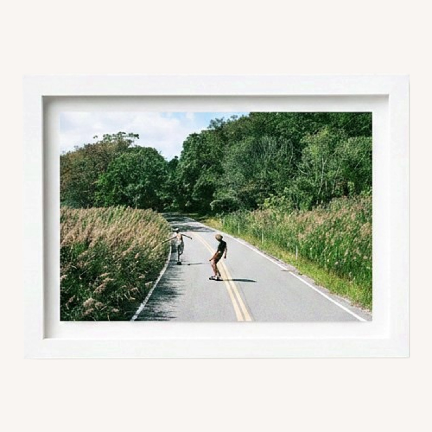 Leisure Piece August In Amagansett White Wall Art - image-0